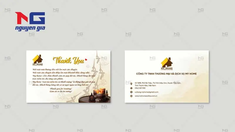 mẫu thank you card