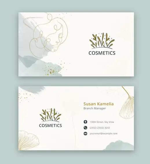 mẫu card visit mỹ phẩm