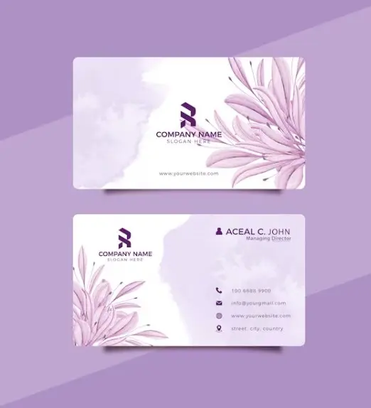 mẫu card visit mỹ phẩm