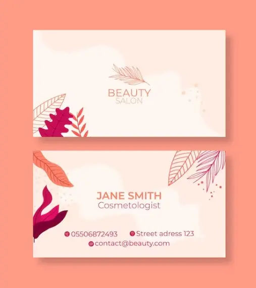 mẫu card visit spa