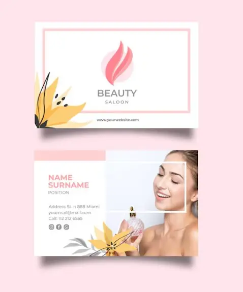 mẫu card visit spa