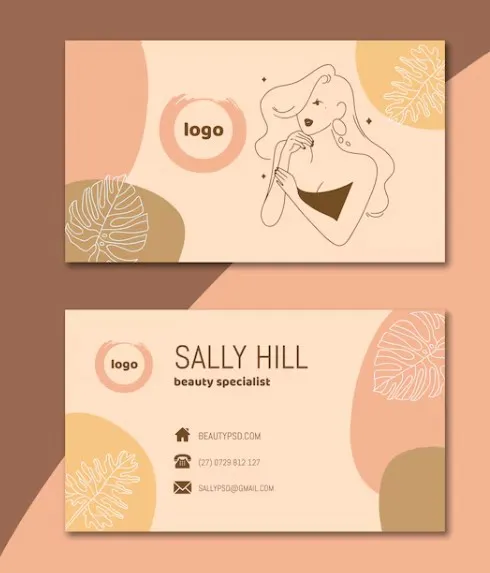mẫu card visit spa