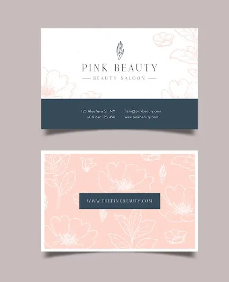 mẫu card visit spa