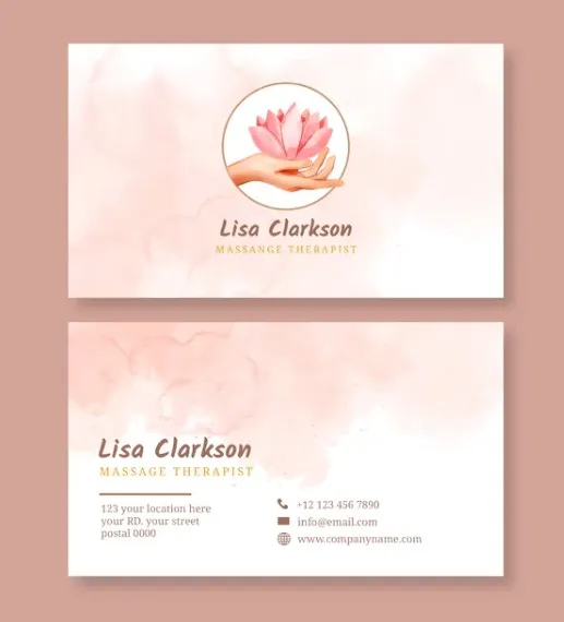 mẫu card visit spa