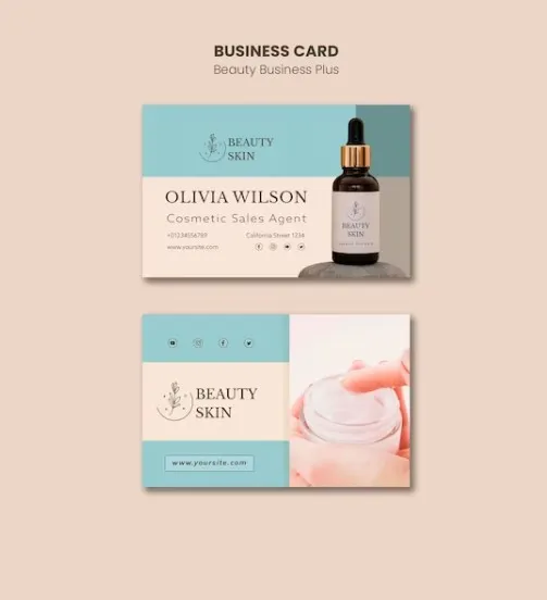 mẫu card visit spa