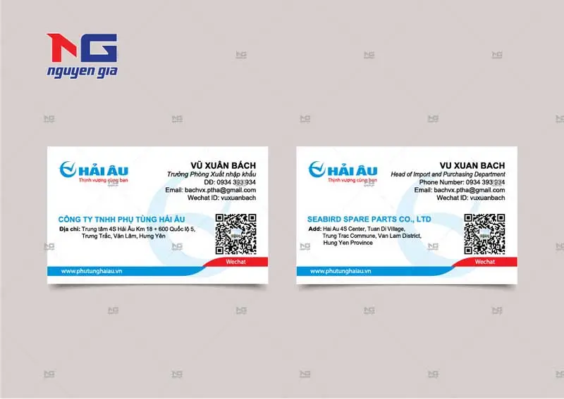 mẫu card công ty