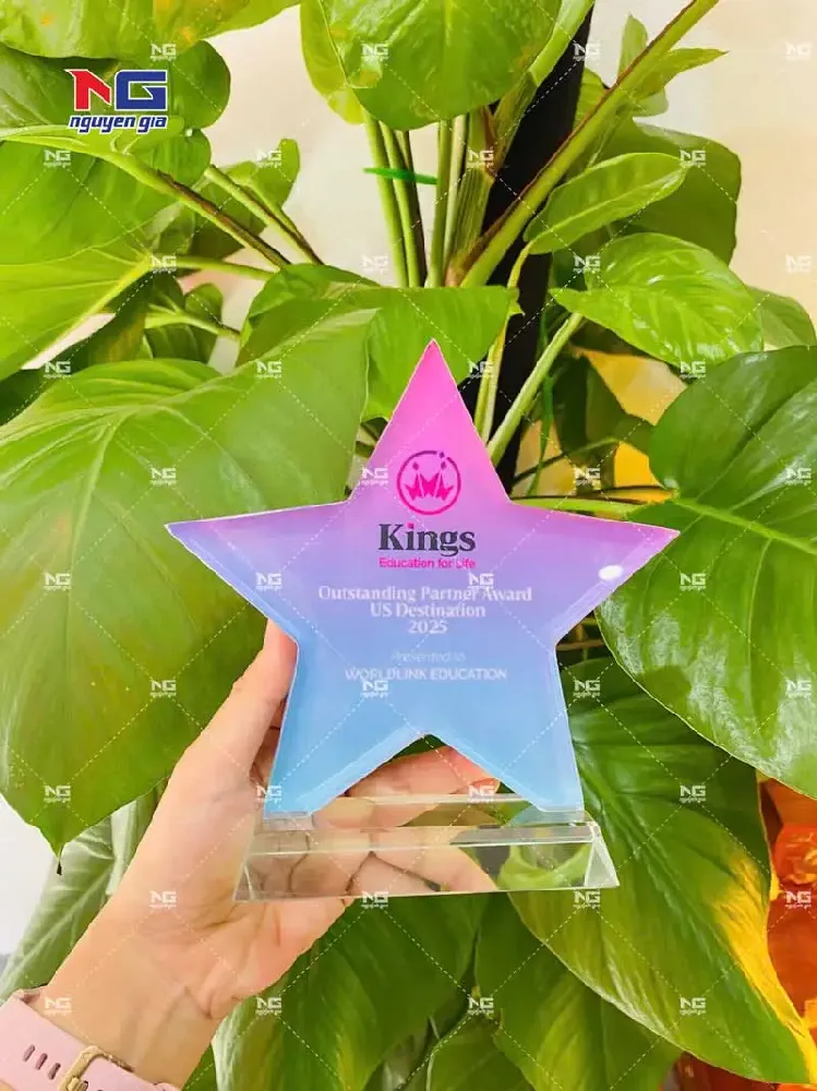 Cúp lưu niệm vinh danh nhân viên xuất sắc