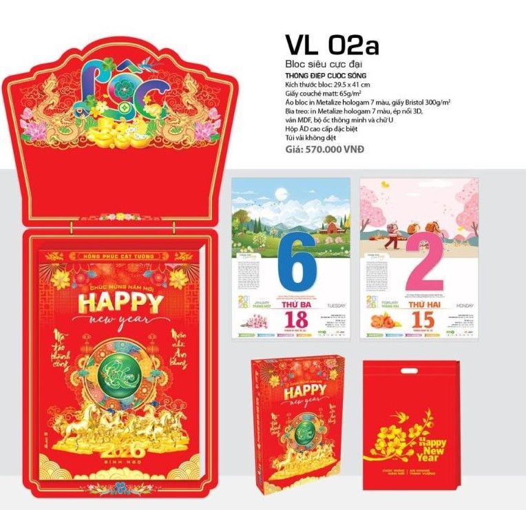 in lịch tết quảng cáo