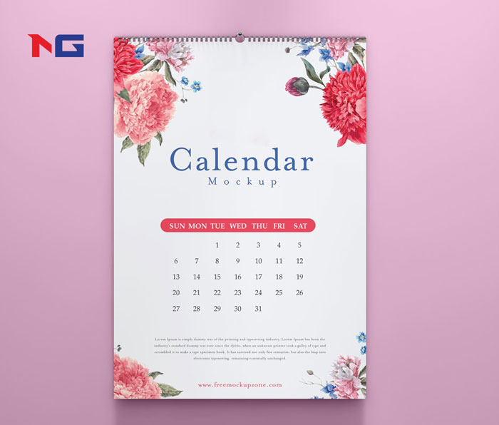 mẫu lịch treo tường tết 2024
