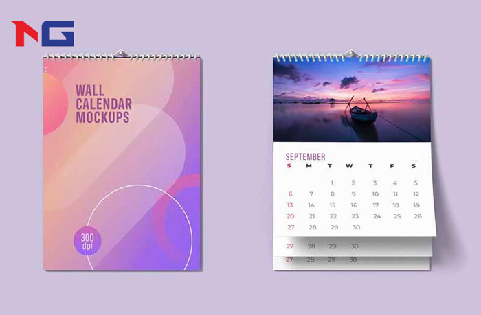 mẫu lịch tết treo tường 5 tờ 2024