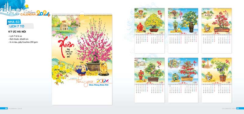 mẫu lịch NHA 53 