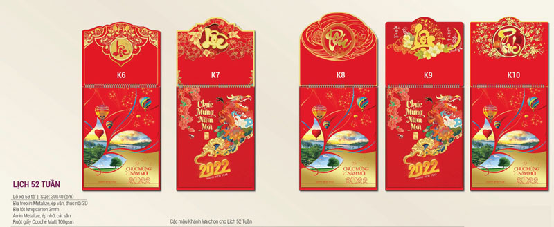 mẫu lịch 52 tuần