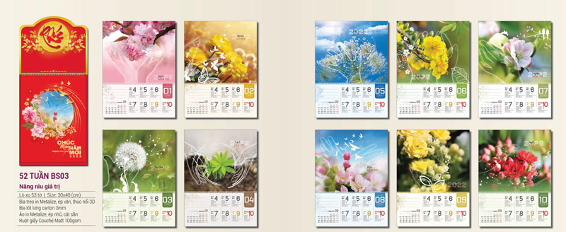mẫu lịch tết 52 tuần 