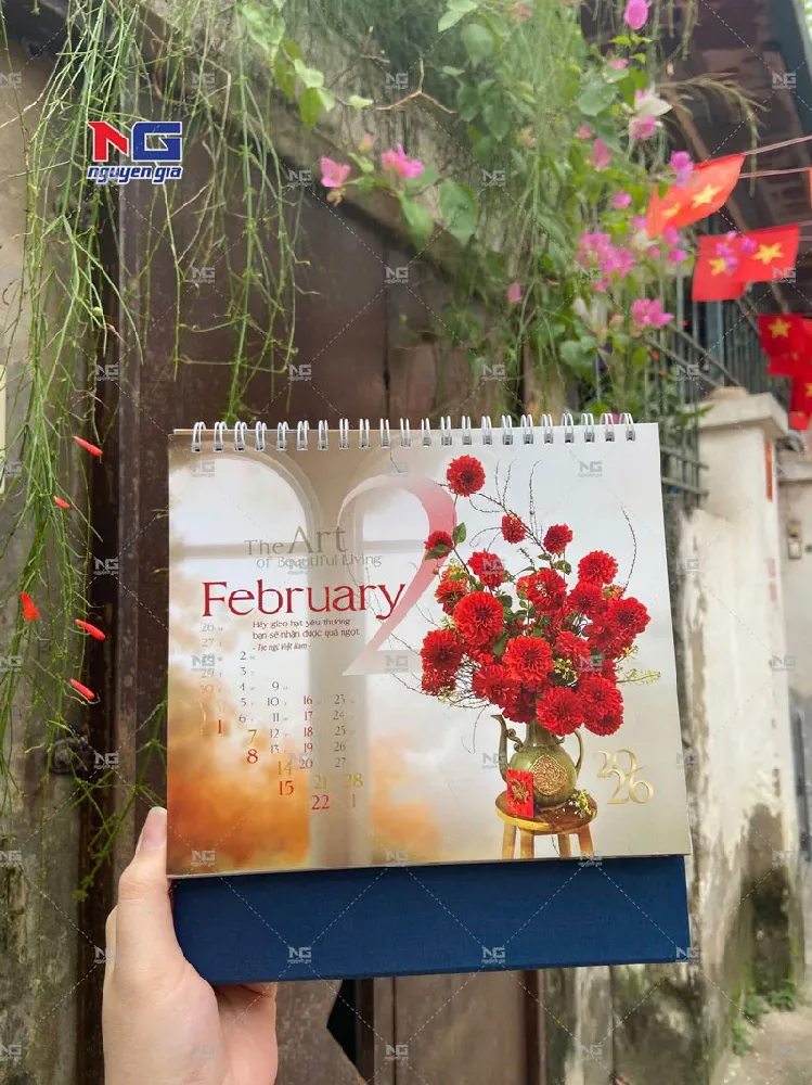 mẫu lịch bàn tết đẹp
