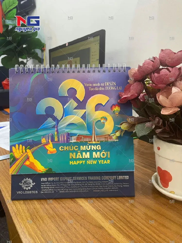 mẫu lịch bàn đẹp đã được thiết kế 