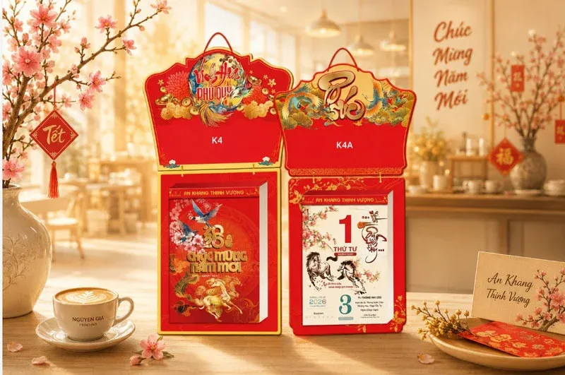 mẫu lịch bloc 20 x 30 cm siêu đại