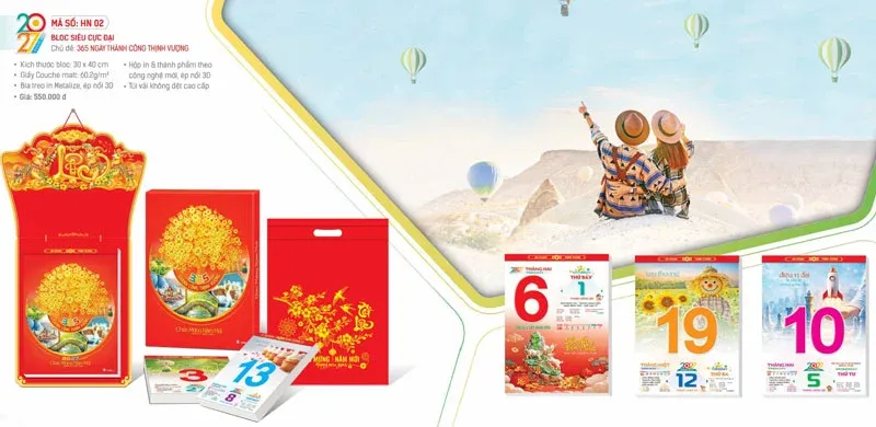 Lịch bloc 365 ngày 