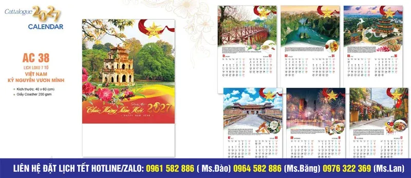 Lịch treo tường AC
