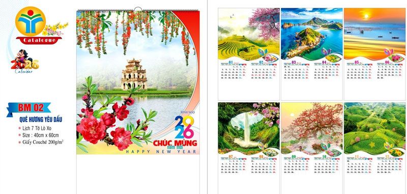 mẫu treo tường quê hương yêu dấu