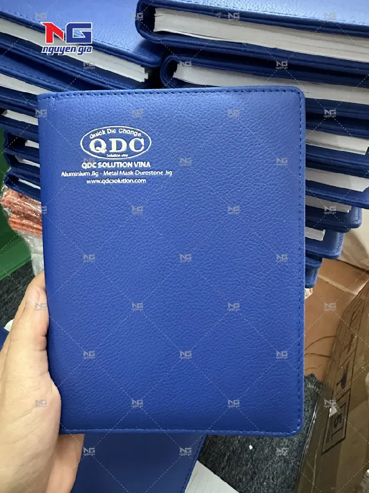 mẫu sổ bìa da doanh nghiệp