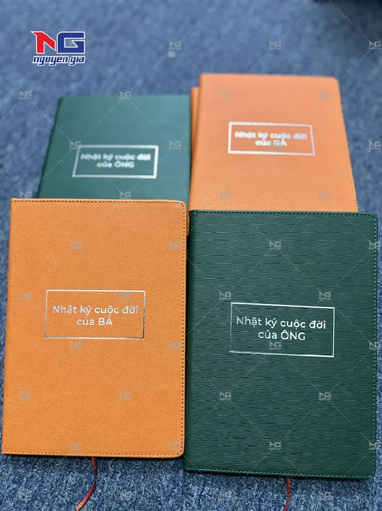 mẫu sổ bìa da doanh nghiệp