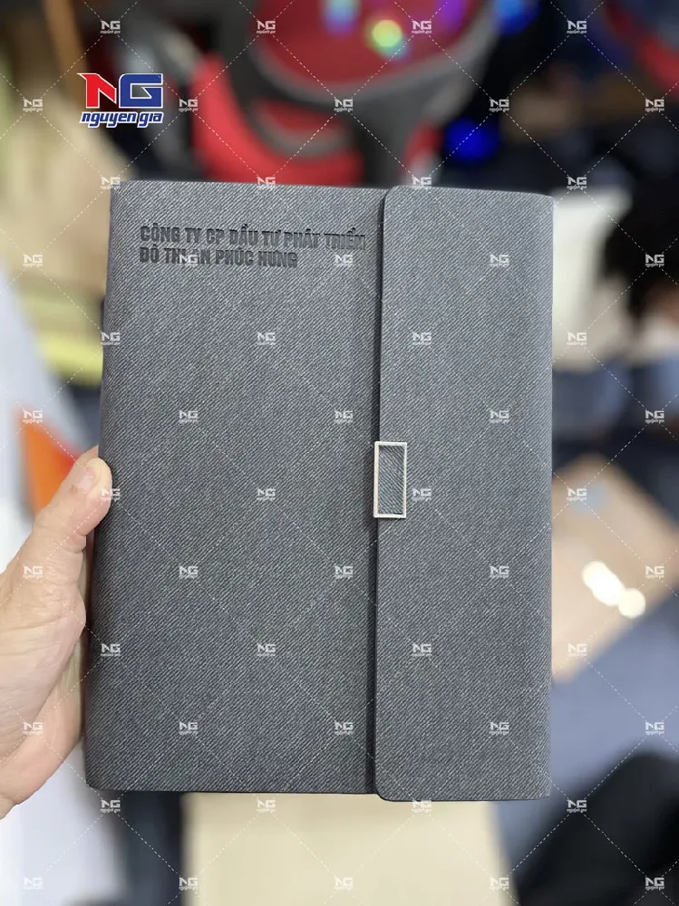 mẫu sổ bìa da Mã số 04