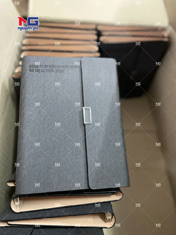 mẫu sổ bìa da doanh nghiệp