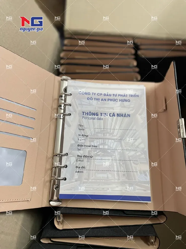 mẫu sổ bìa da Hà Nội