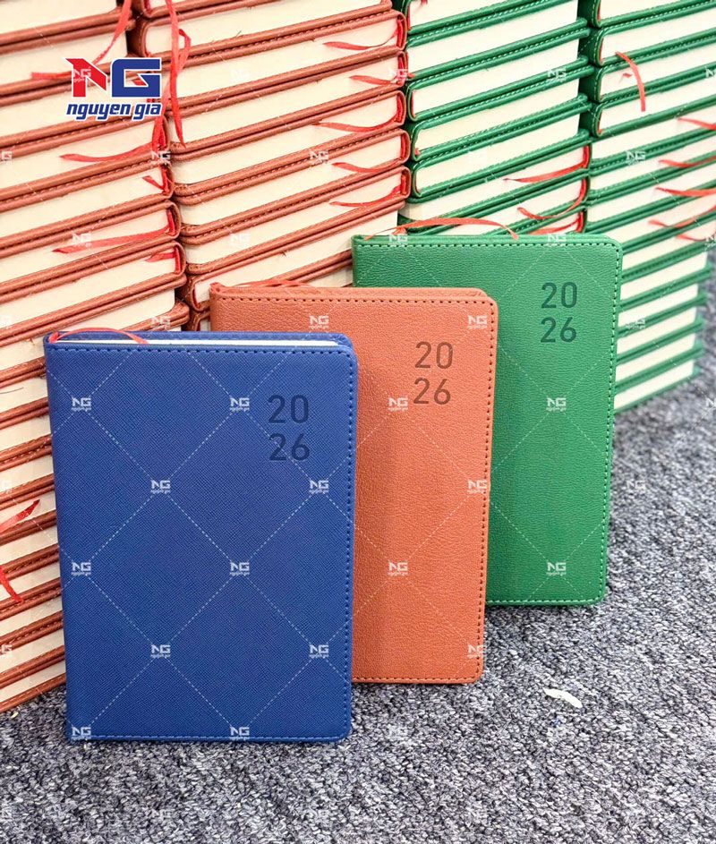 Mẫu sổ bìa da lotte 