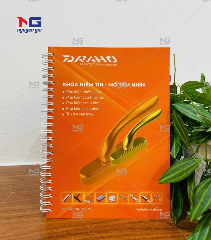 mẫu sổ tay lò xo