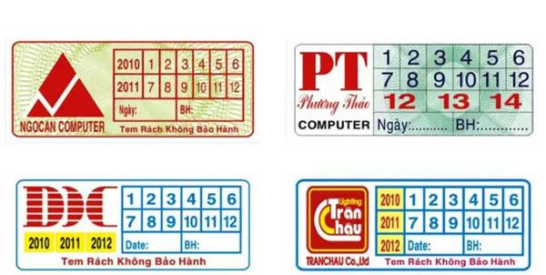 mẫu tem hình chữ nhật bo góc