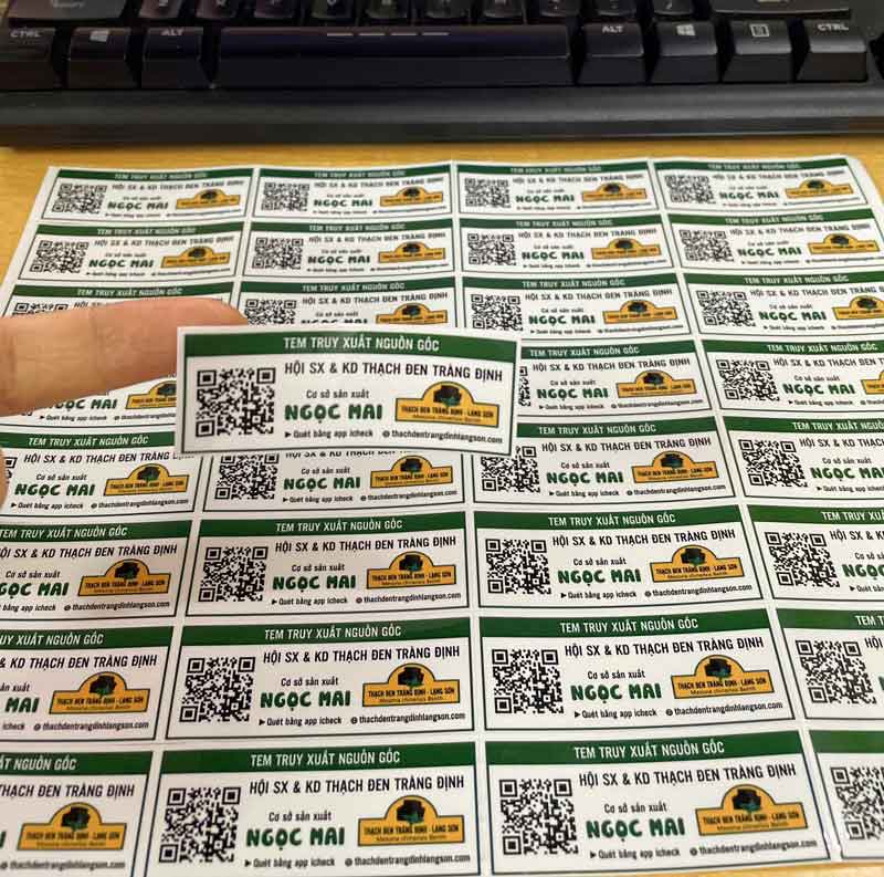 mẫu tem decal sản phẩm