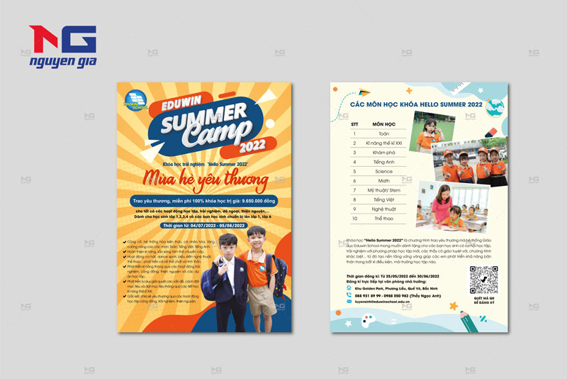Mẫu tờ rơi EDUWIN