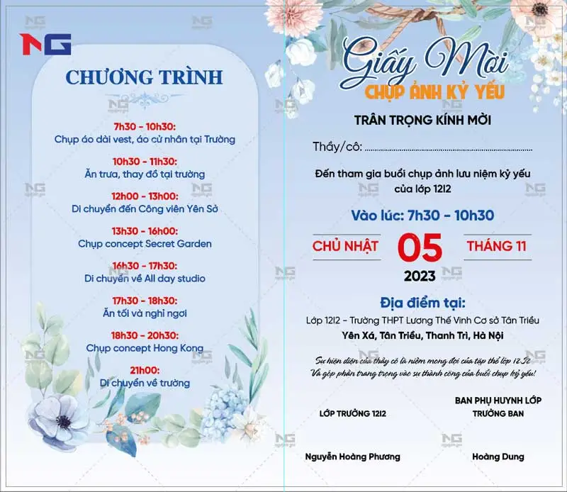 Thư mời kỷ yếu
